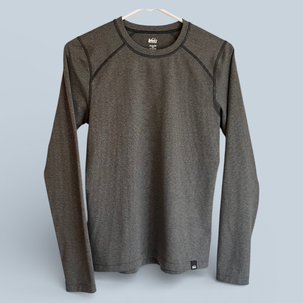 REI Gray White Striped Kids Pullover Size XL (18)